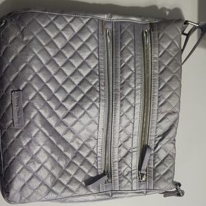 Vera Bradley Quilted Silver Crossbody Bag